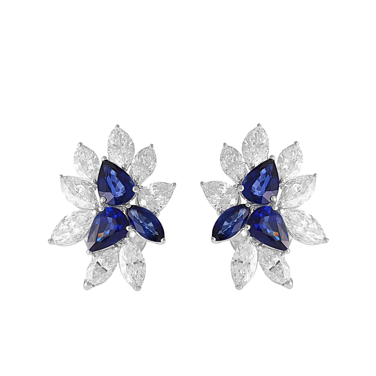 Classic Meets Modern with Sapphires and Diamonds