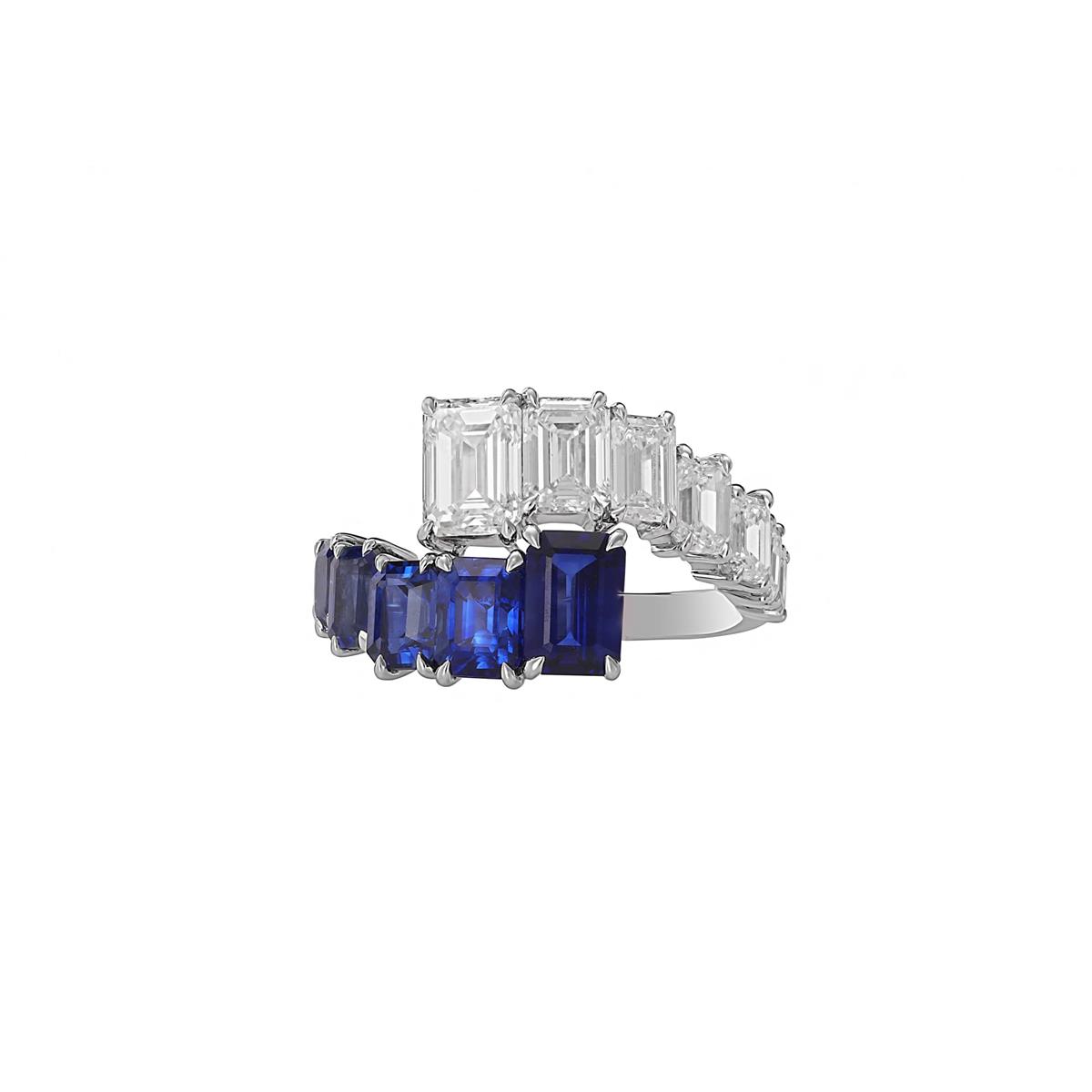 Classic Meets Modern with Sapphires and Diamonds
