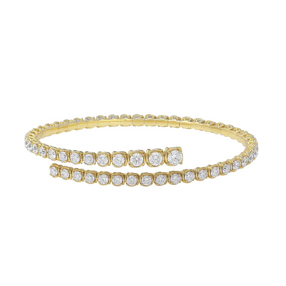 A Yellow Gold and Diamond Stack to Swoon Over 