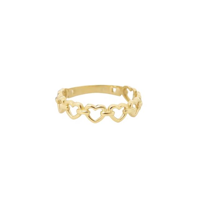 London Collection 14k Yellow Gold Open Heart Ring