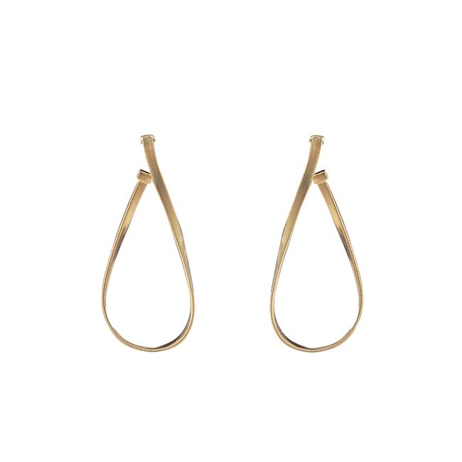 Marco Bicego Marakech 18k Yellow Gold Oval Twist Earrings