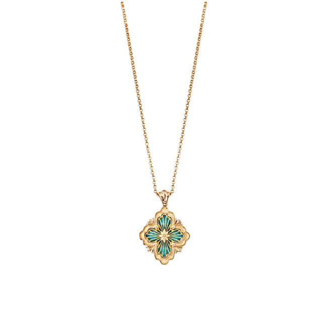 Buccellati Opera Tulle 18k Yellow Gold Amazonite Necklace