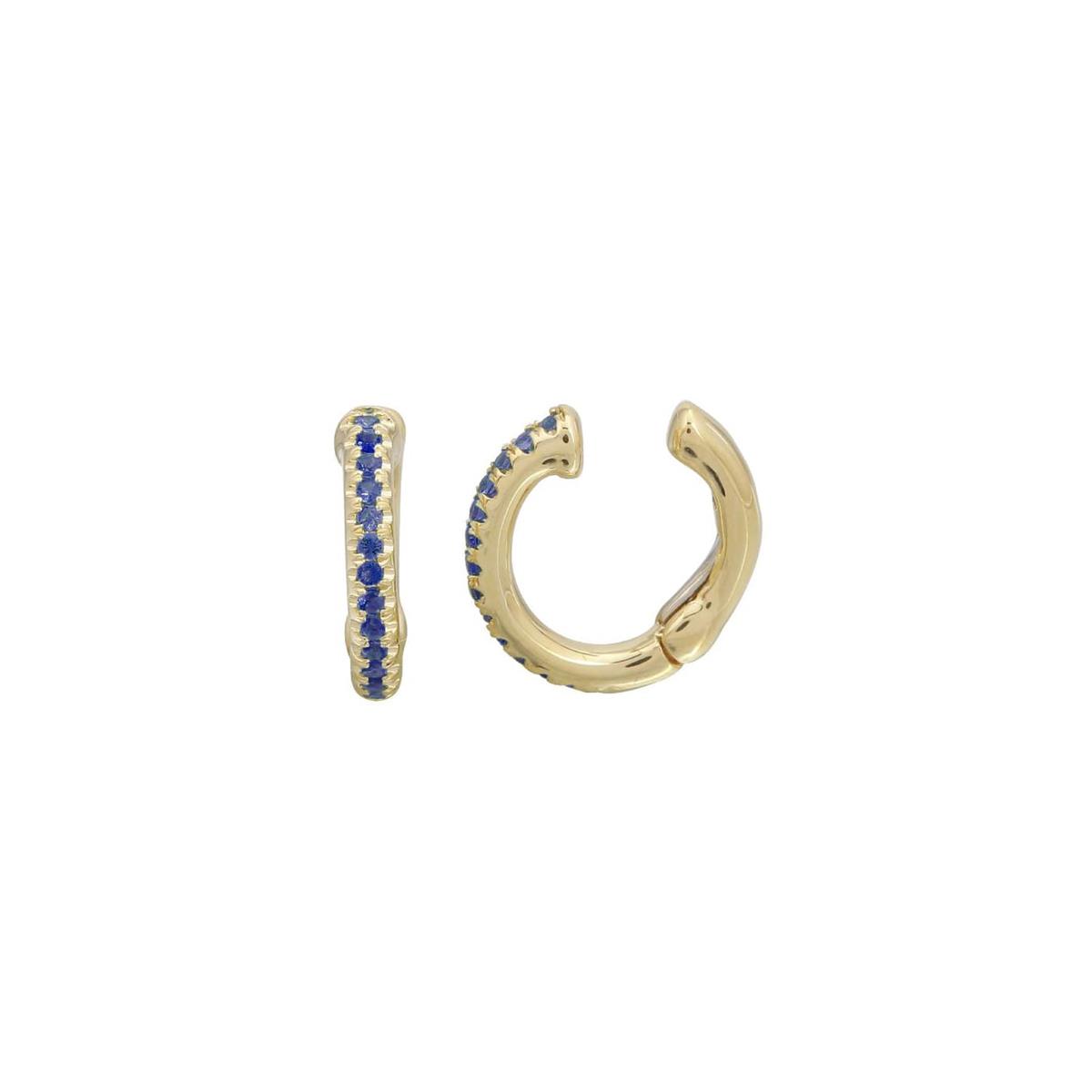 London Collection 14k Yellow Gold Gemstone Earcuffs