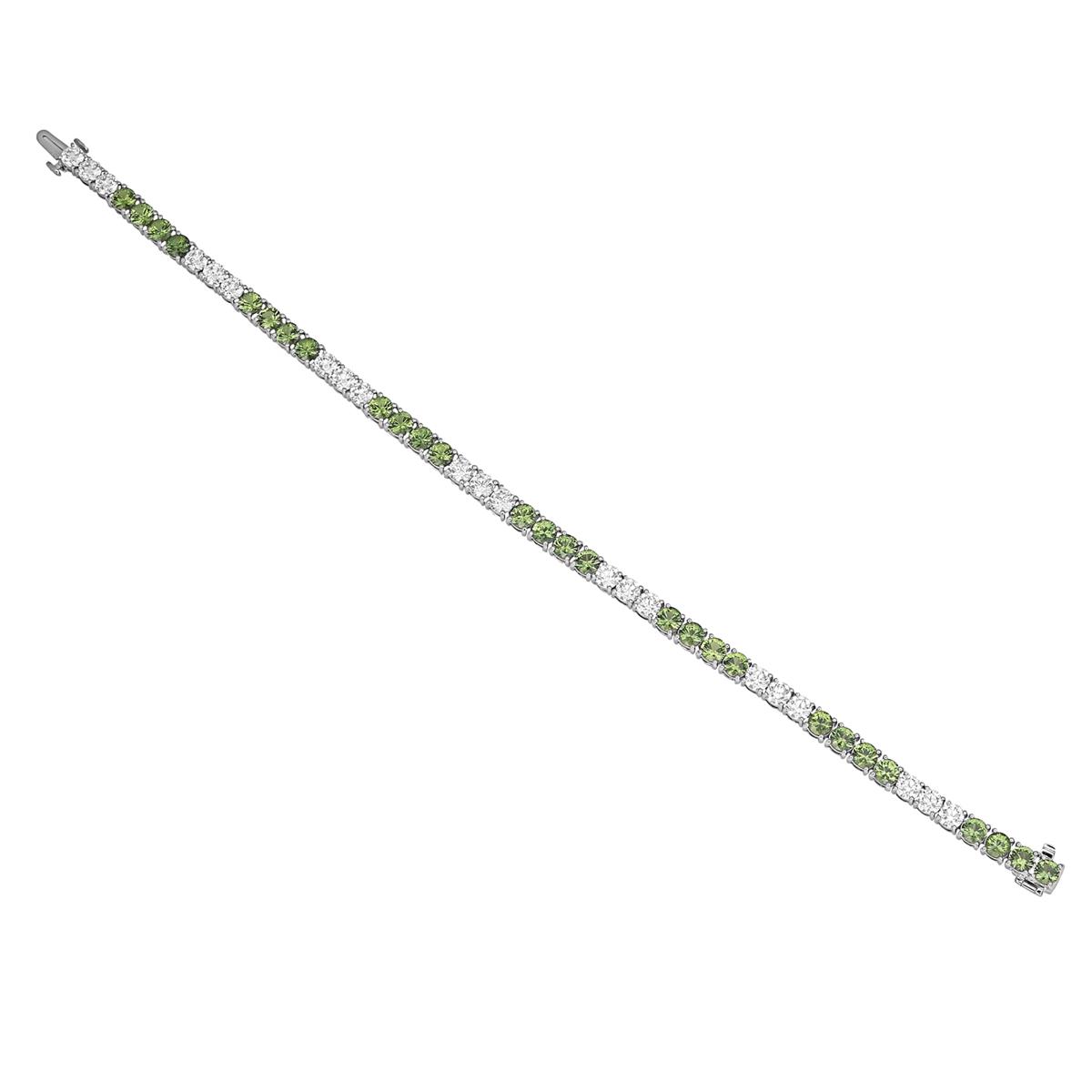 London Collection 18k Green Sapphire and Diamond Bracelet