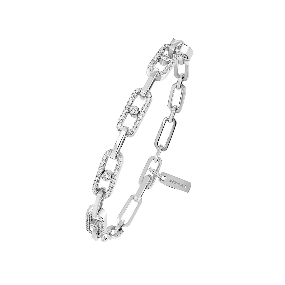 Messika Move Link Multi Diamond 18k Gold Bracelet