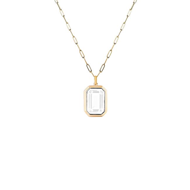 Goshwara Manhattan 18k Yellow Gold Moon Quartz Necklace