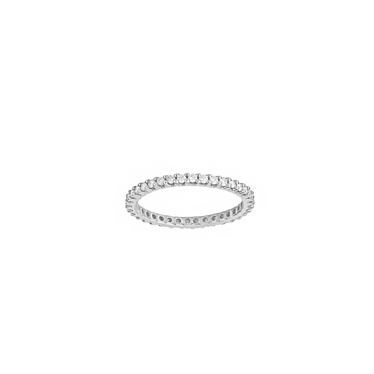 TWO by London 14k Gold Shared Prong Diamond Eternity Band