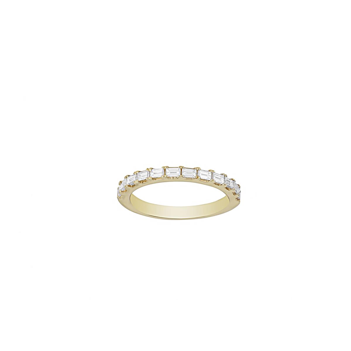 TWO by London 14k Gold Baguette Diamond Wedding Band