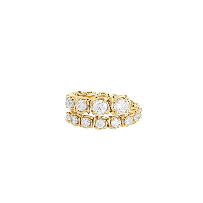 A. Link Abbracci 18k Yellow Gold Diamond Wrap Ring