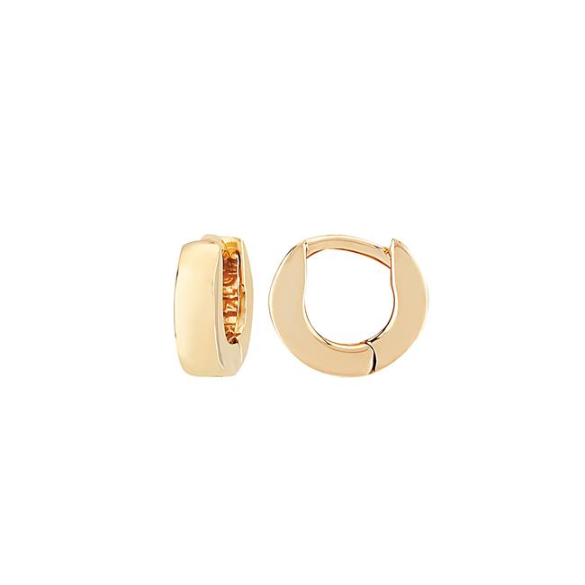 London Collection 14k Yellow Gold Small Hinged Hoop Earrings