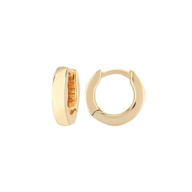 London Collection 14k Yellow Gold Hinged Hoop Earrings