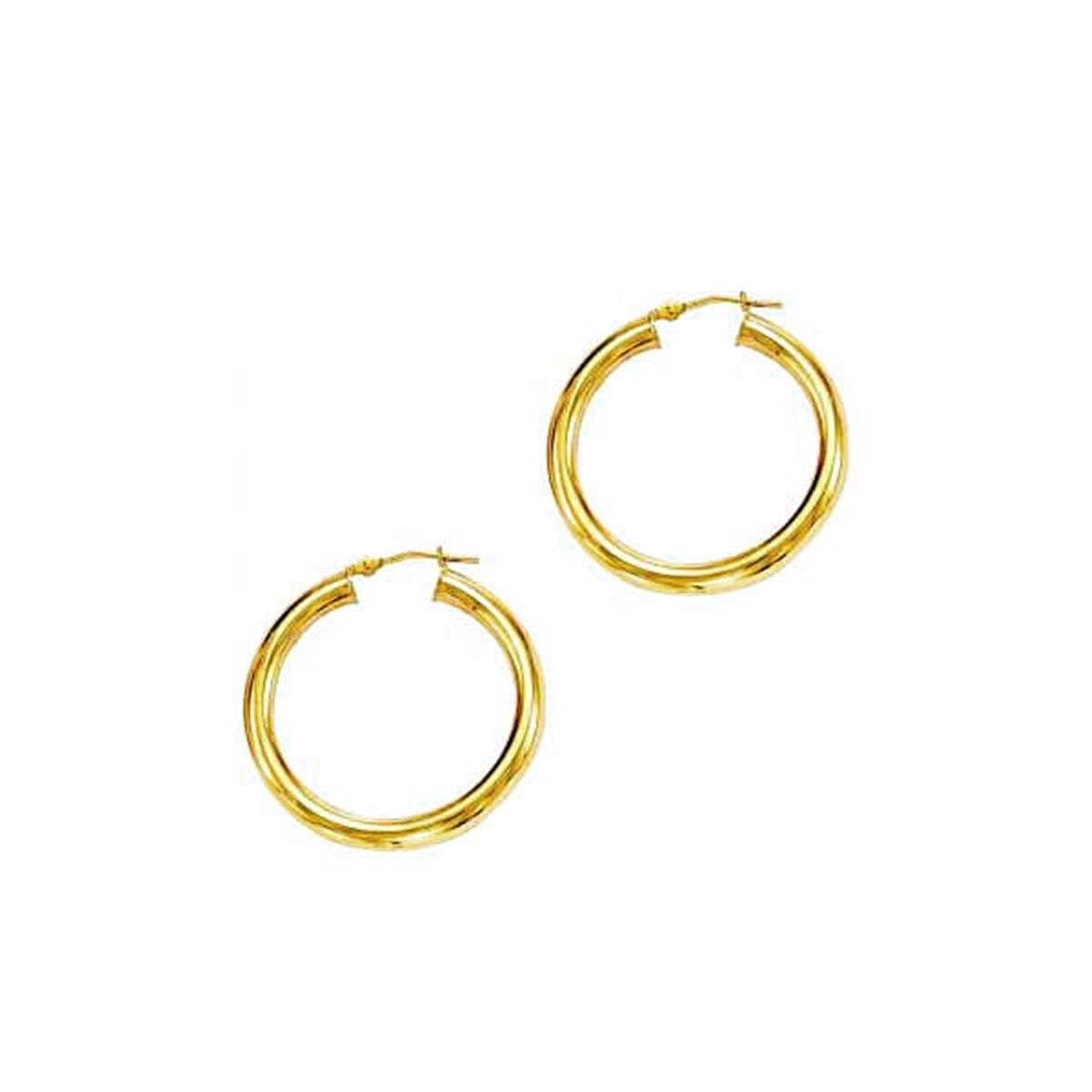 London Collection 14k Yellow Gold Polished Hoops