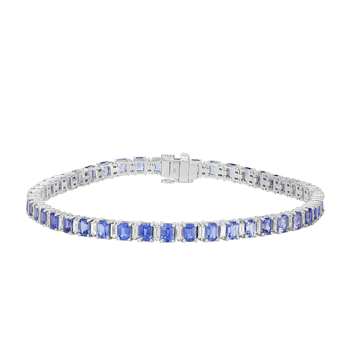 London Collection 18k Diamond and Sky Blue Sapphire Men