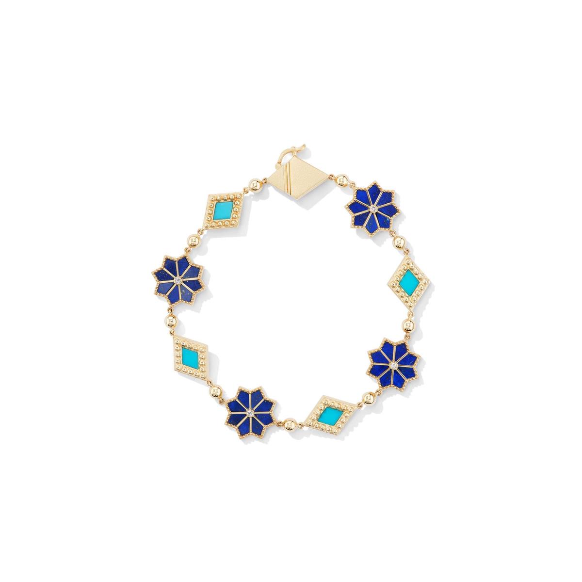 Orly Marcel Fez Yellow Gold Station Bracelet