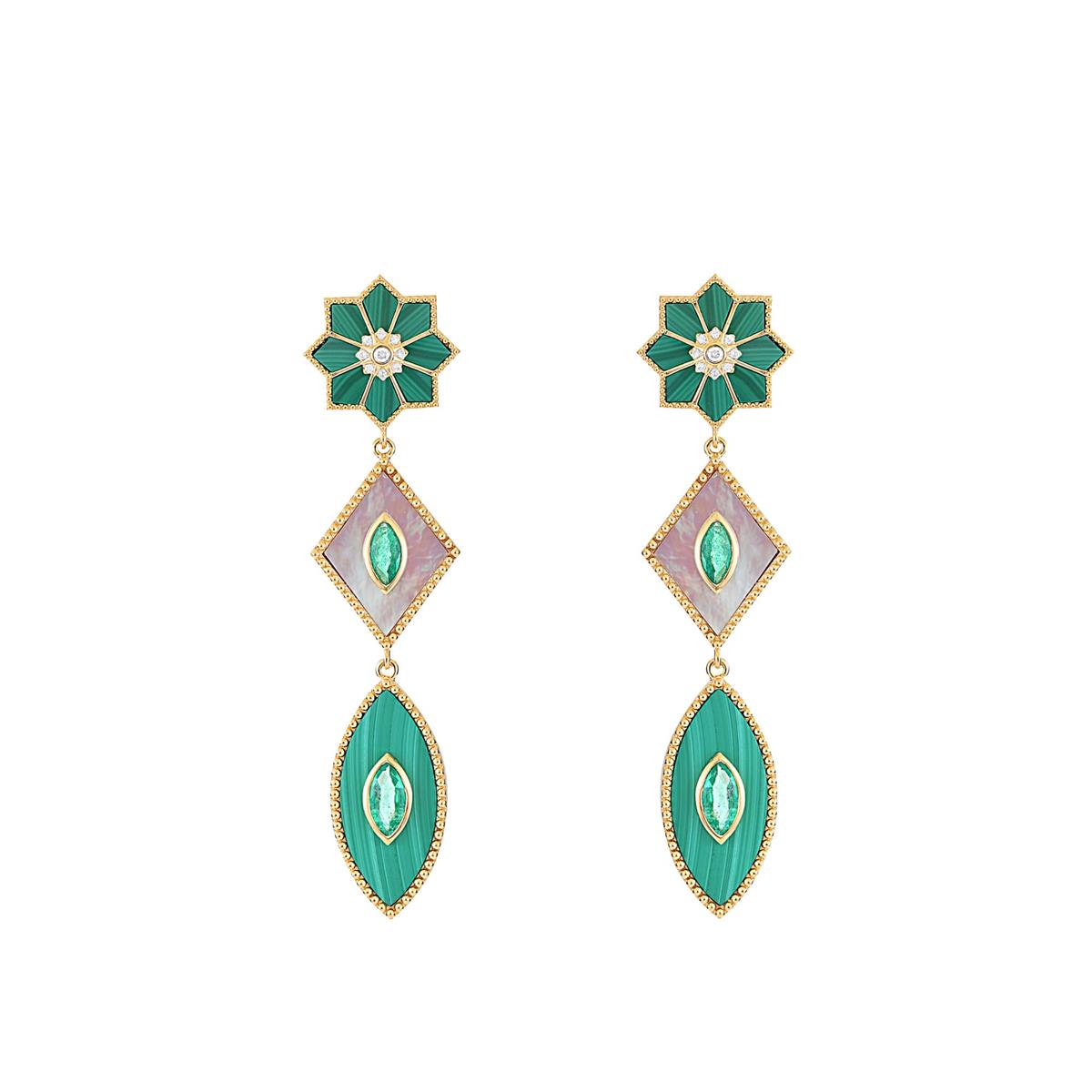 Orly Marcel Fez 18k Drop Earrings