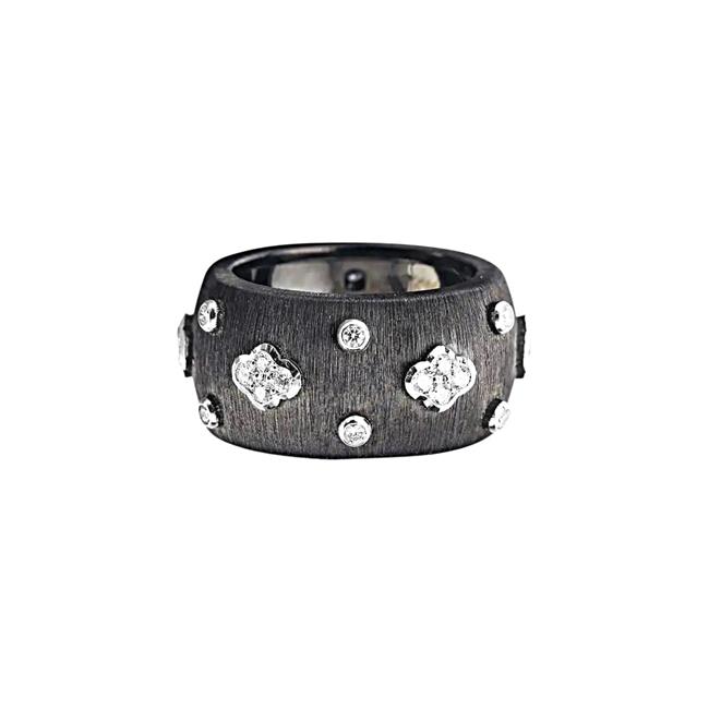 Buccellati Marci AB Eternelle 18k Black Gold Diamond Ring