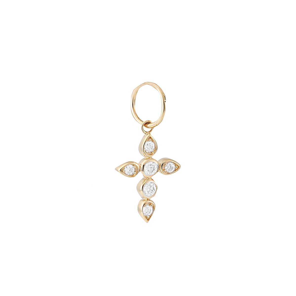 London Collection 14k Diamond Cross Pendant