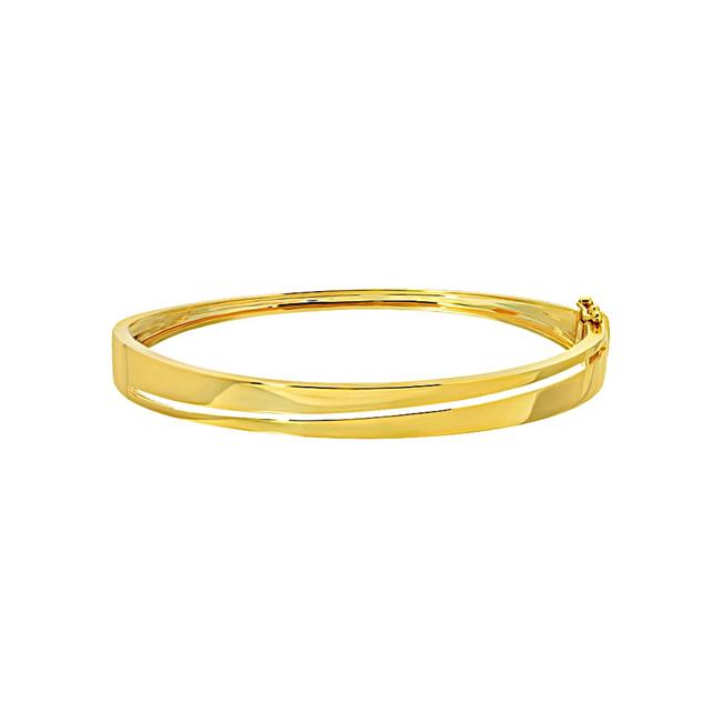 London Collection 14k Yellow Gold Triangle Wrap Bangle