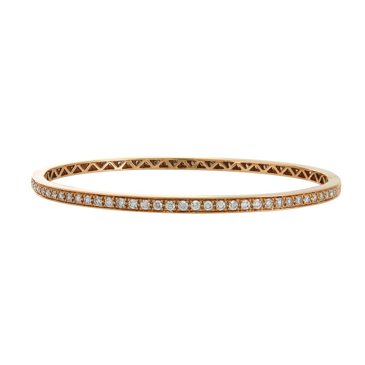 London Collection 18k Pave Eternity Bangle Bracelet