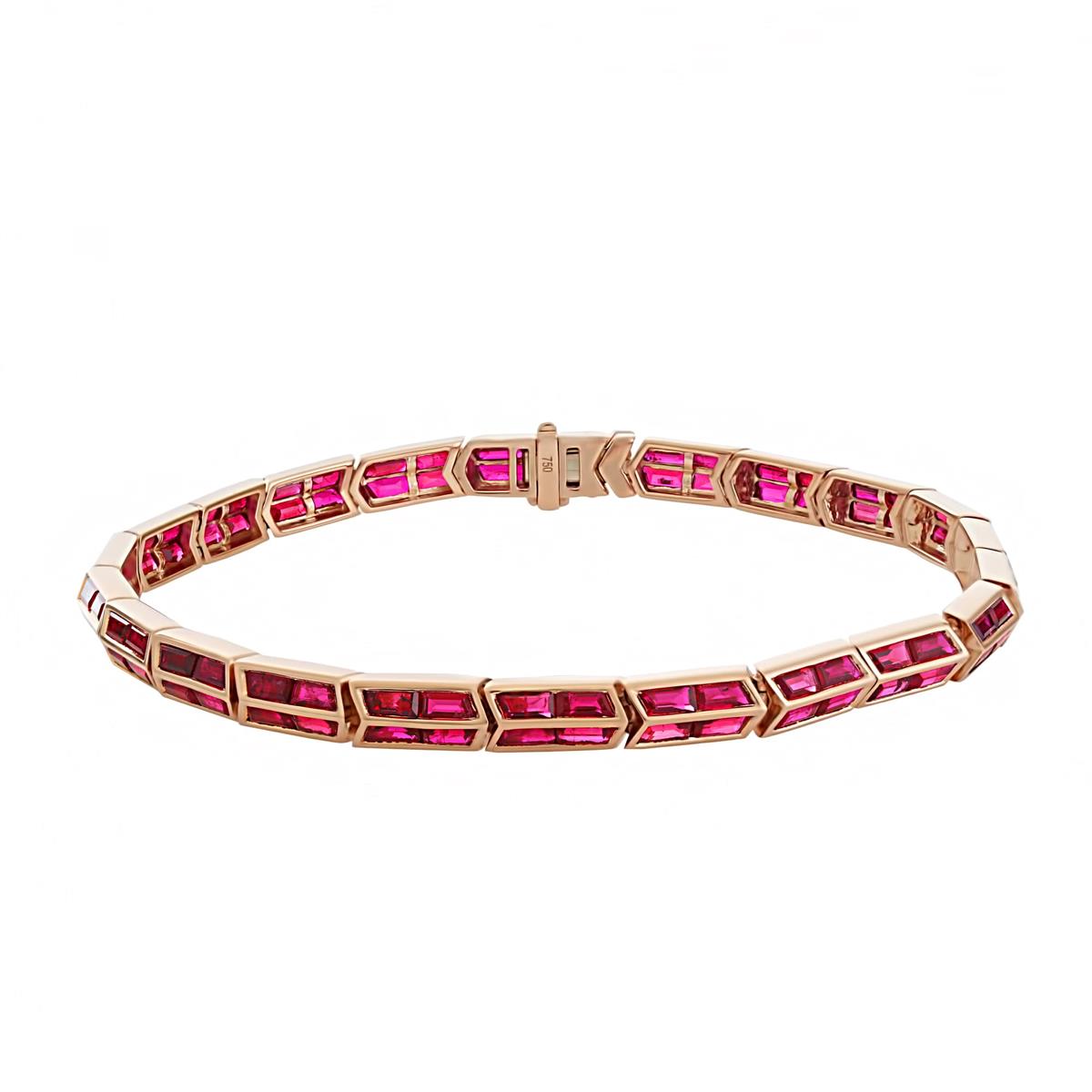 London Collection Yellow Gold Ruby Men
