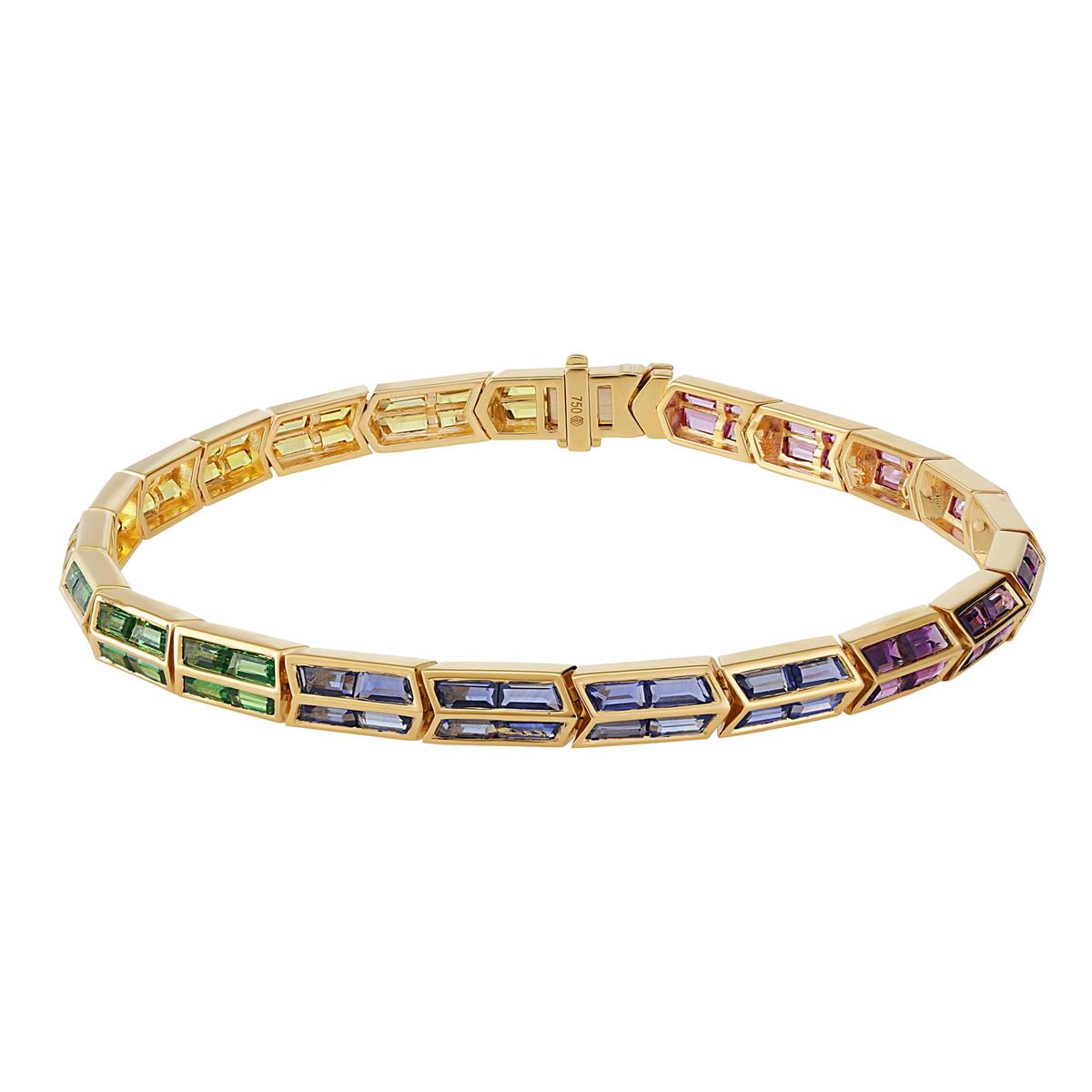 London Collection Yellow Gold Mixed Gemstone Men