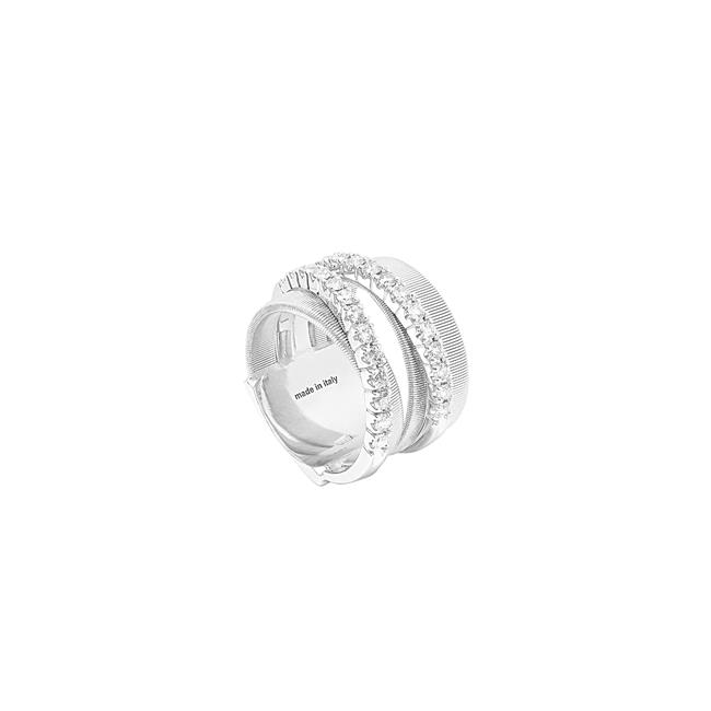 Marco Bicego Masai 18k White Gold Diamond Wrap Ring