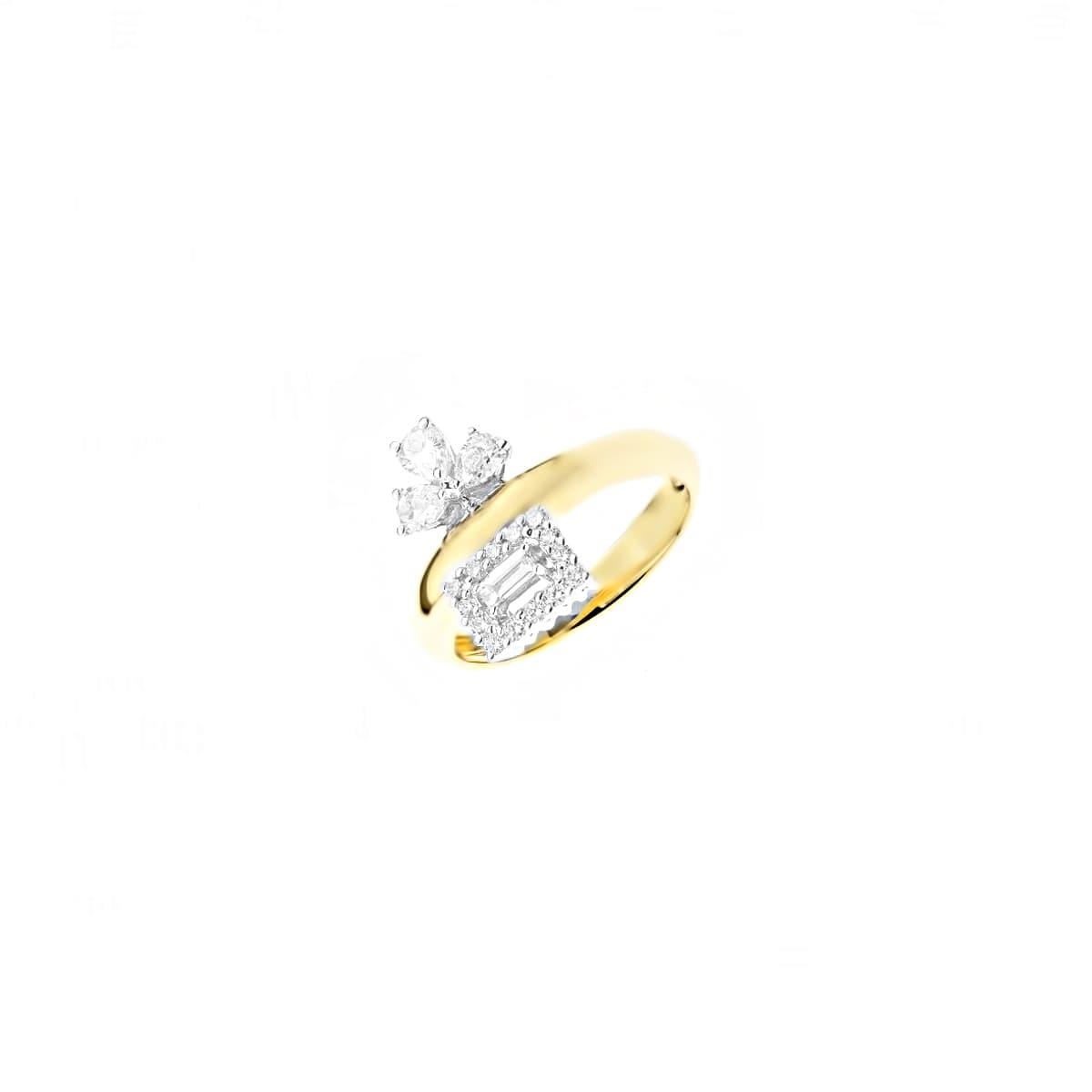 Yeprem Golden Strada 18k Two Tone Diamond Band