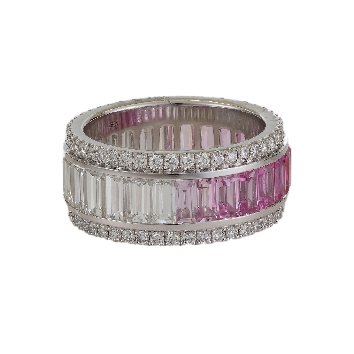 London Collection 18k Diamond and Sapphire Eternity Band
