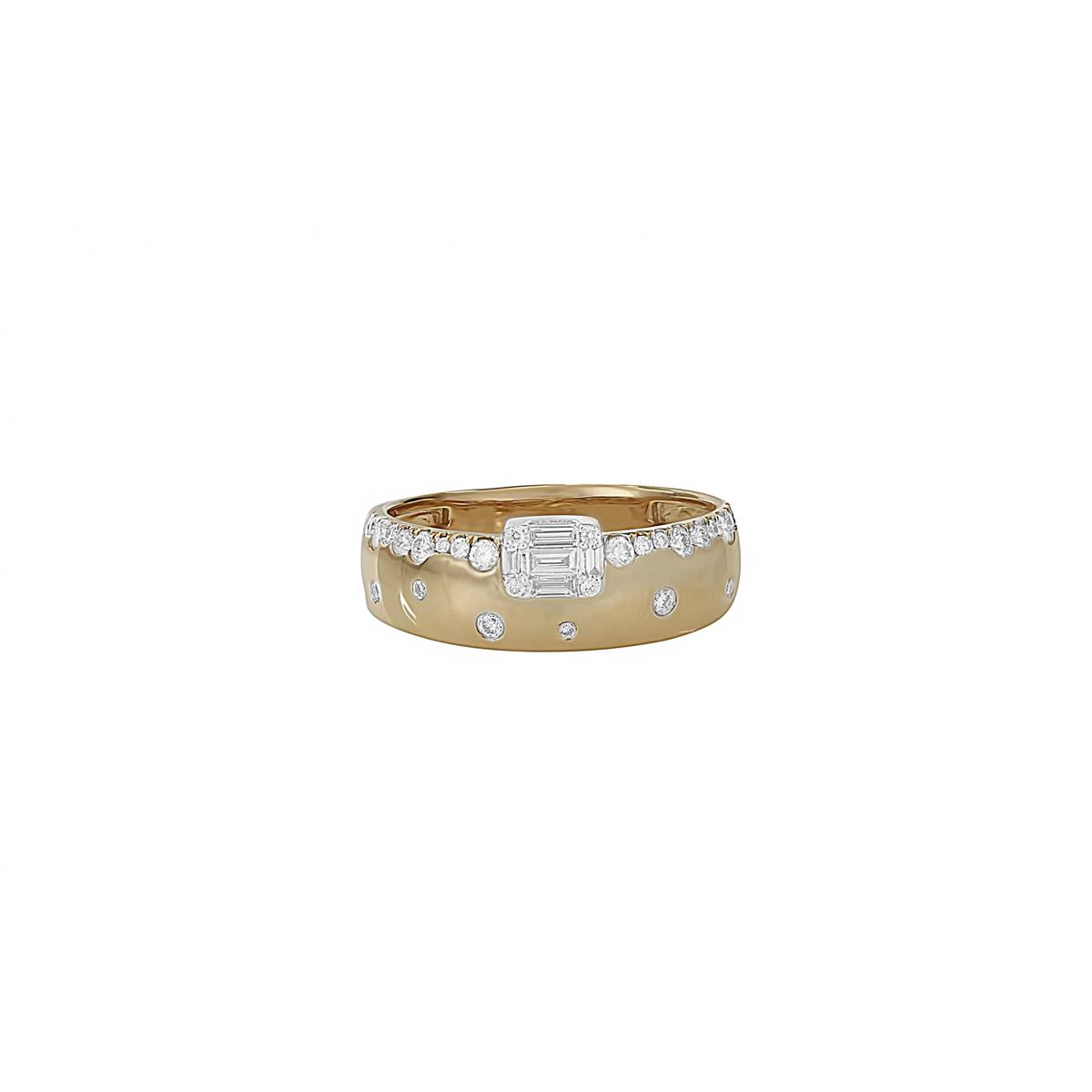 London Collection 18k Mixed Diamond Band