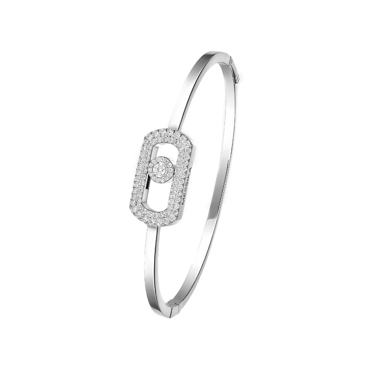 Messika So Move 18k Pave Bangle