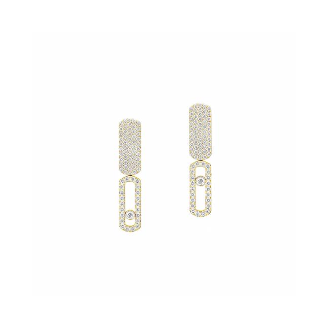 Messika Imperial Move 18k Yellow Gold Diamond Earrings
