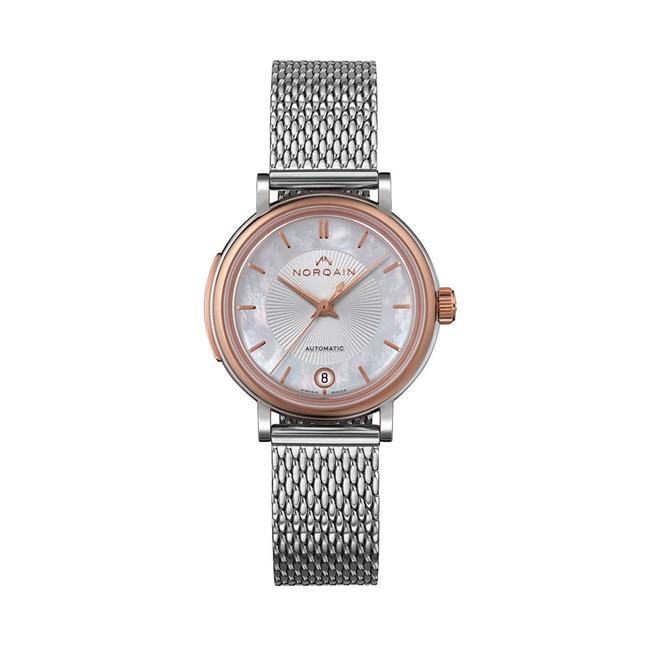 NORQAIN Freedom 60 18k Rose Gold Mother of Pearl