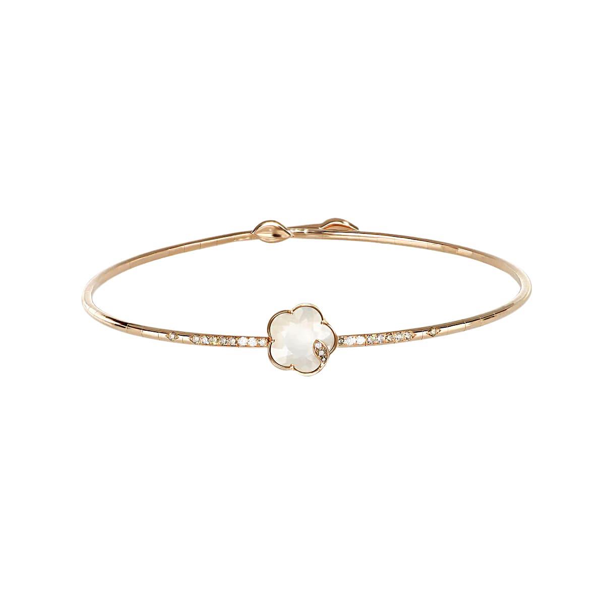 Pasquale Bruni Petit Joli Lunaire Rose Gold Mother of Pearl Moonstone & Diamond Choker 