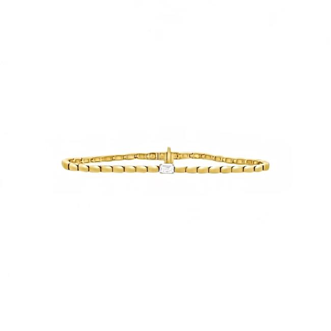 London Collection 14k Yellow Gold East West Diamond Bracelet