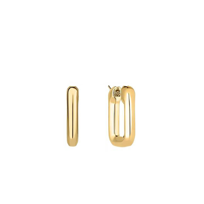 Roberto Coin 18k Yellow Gold Small Square Hoop Earrings