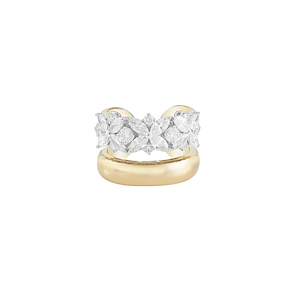 Yeprem Golden Strada 18k Yellow Gold Diamond Stacking Ring