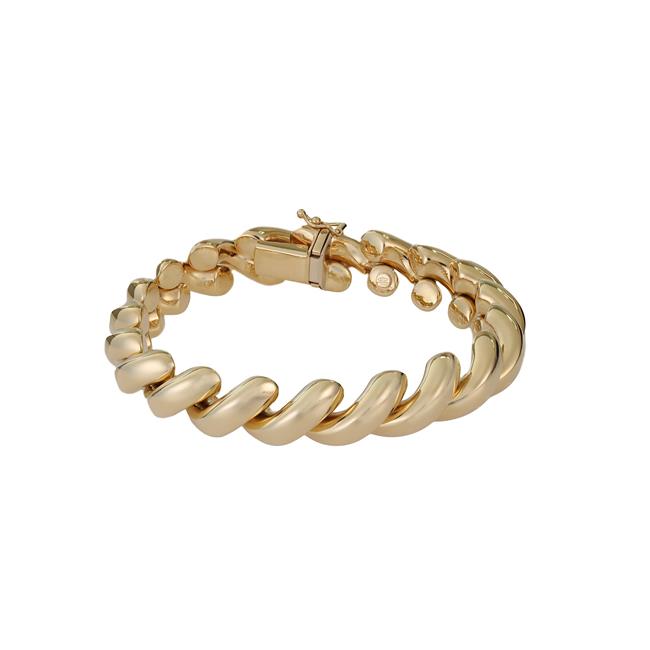 London Collection 18k Yellow Gold San Marco Chain Bracelet