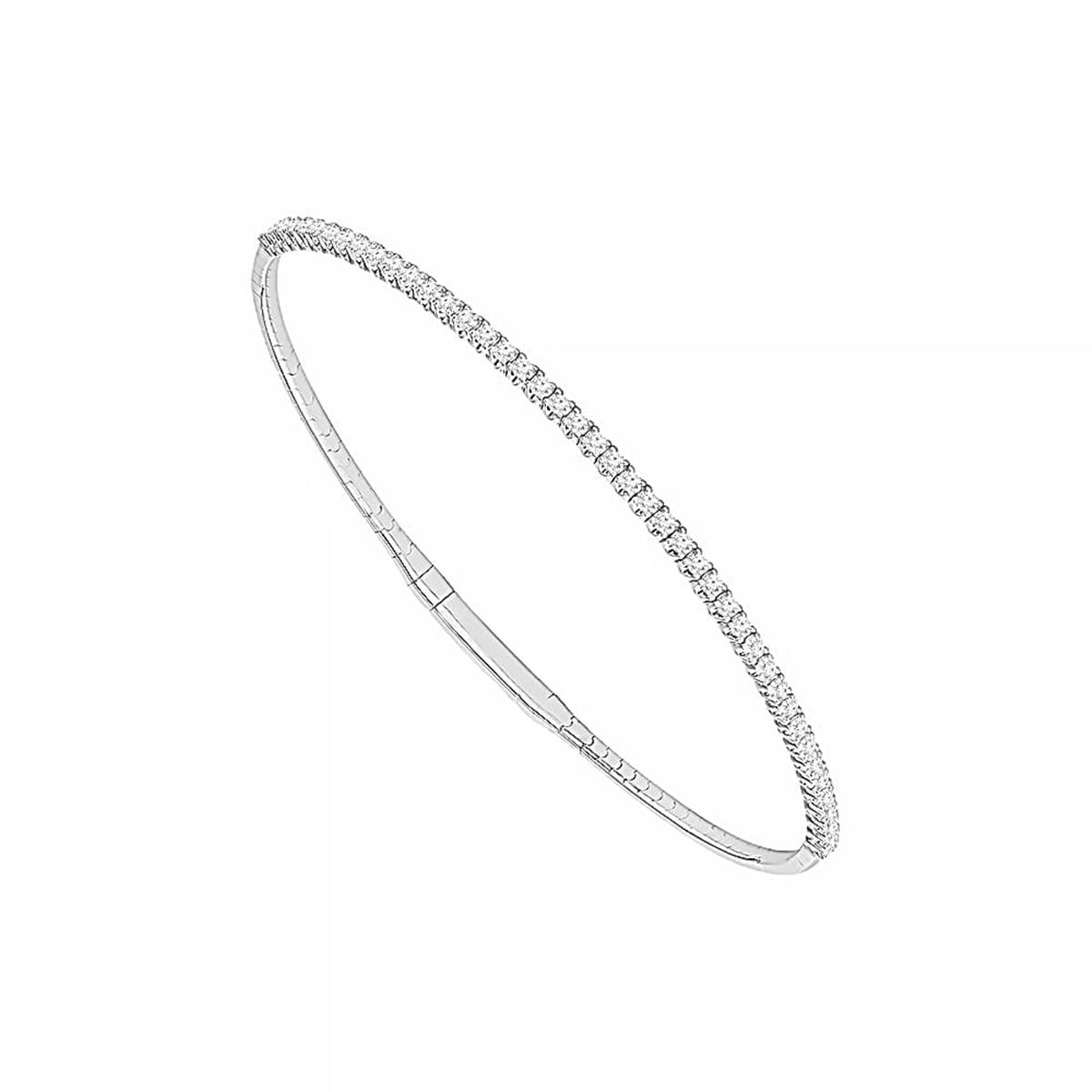 Luxury In Motion. Flexie White Gold Bracelets Bend and Move With You, Delivering Effortless Style And Comfort in Every Moment.