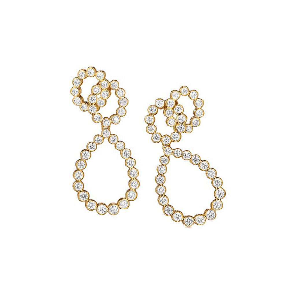 Verdura 18k Looped Earclips