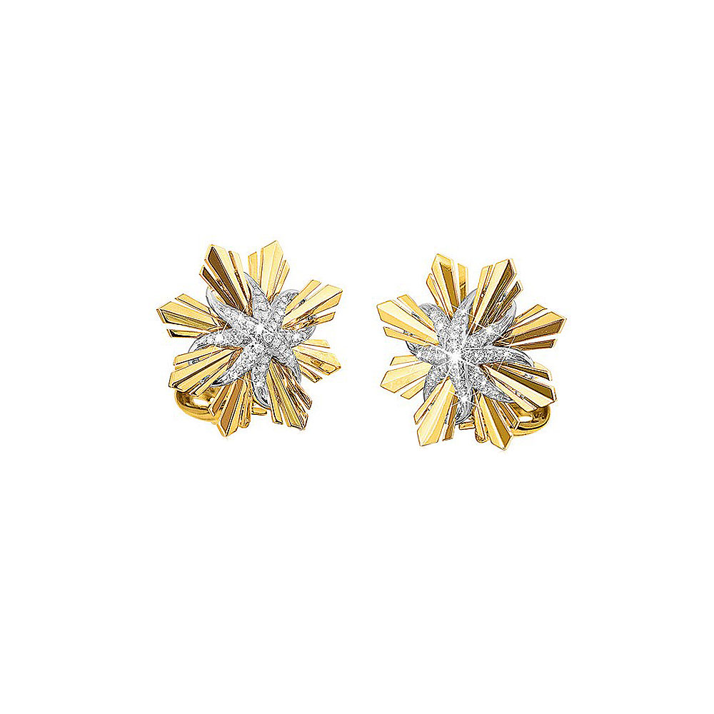 Verdura Etoile Diamond Earclips