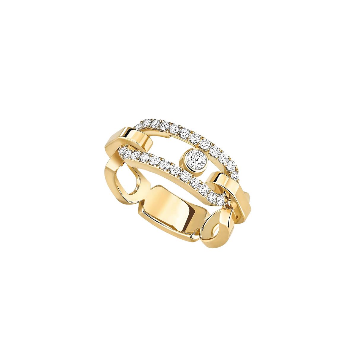 Messika Move Link Yellow Gold Ring