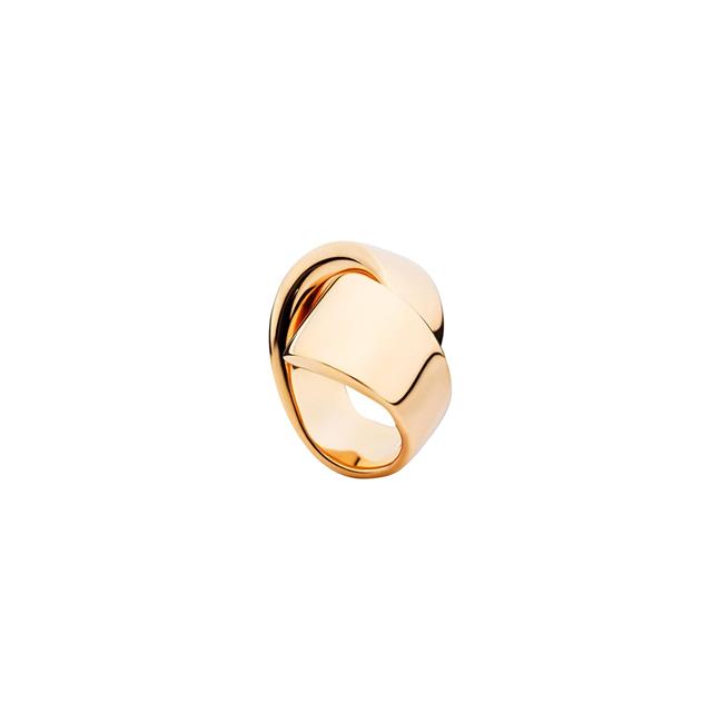Vhernier Abbraccio Midi 18k Rose Gold Ring 7