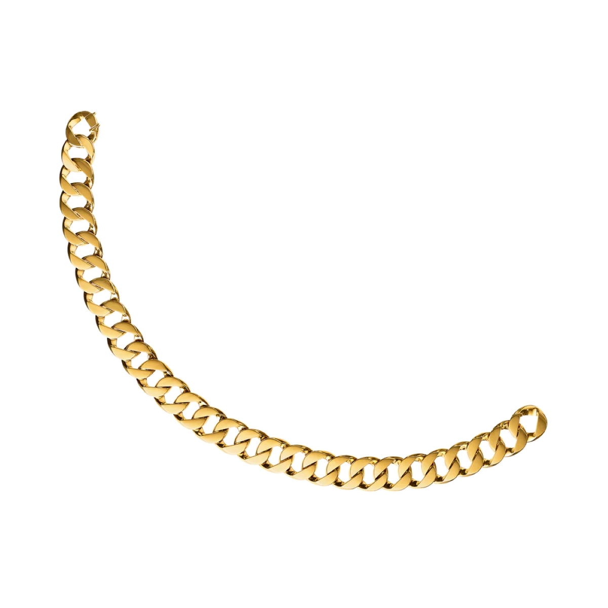 Verdura 18k Yellow Gold Curb Link Necklace
