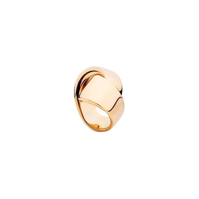 Vhernier Abbraccio 18k Rose Gold Ring 7