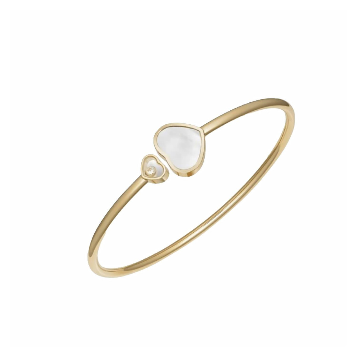 Chopard Happy Hearts 18k Yellow Gold Mother of Pearl Bracelet
