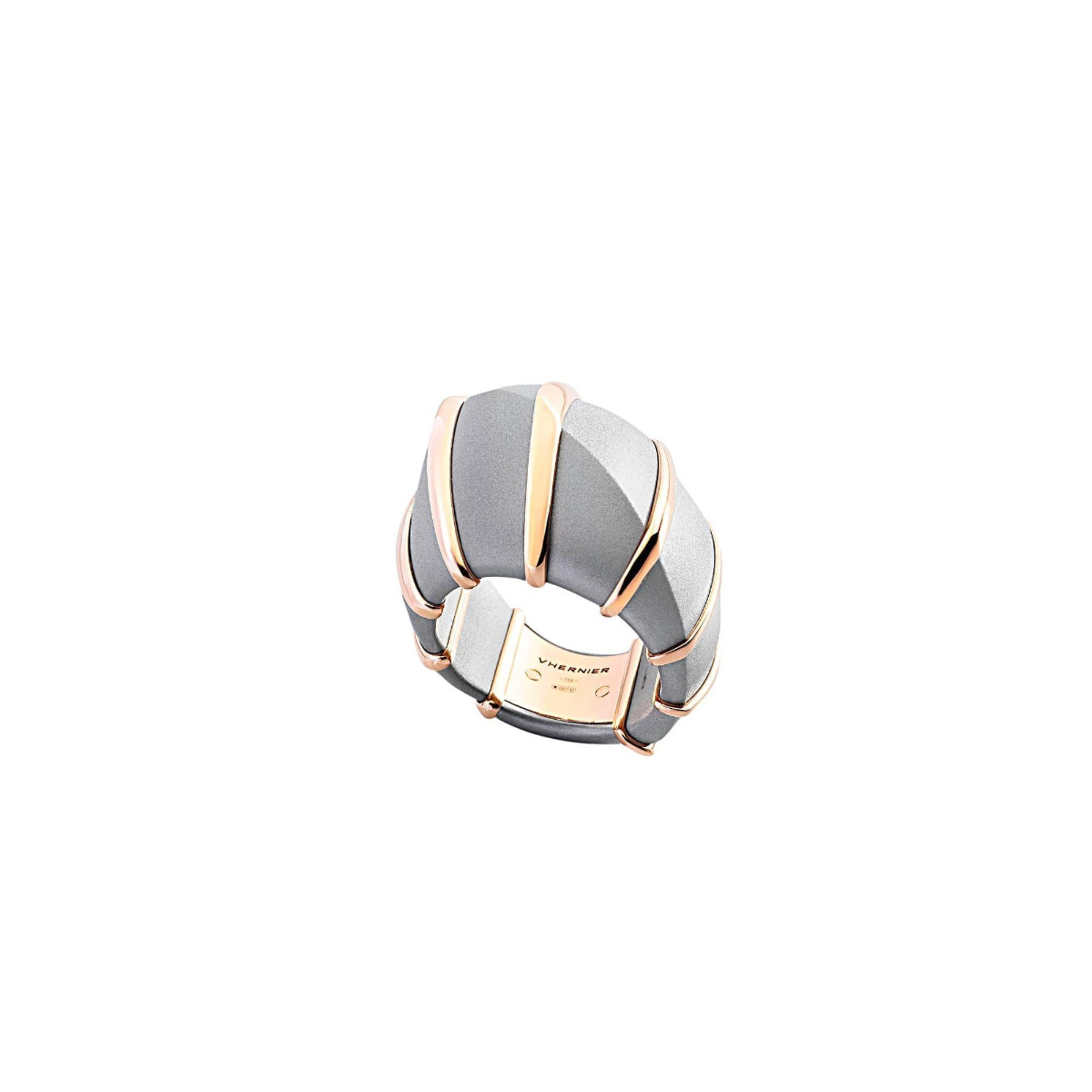 Vhernier Ardis 18k Rose Gold Aluminum Ring