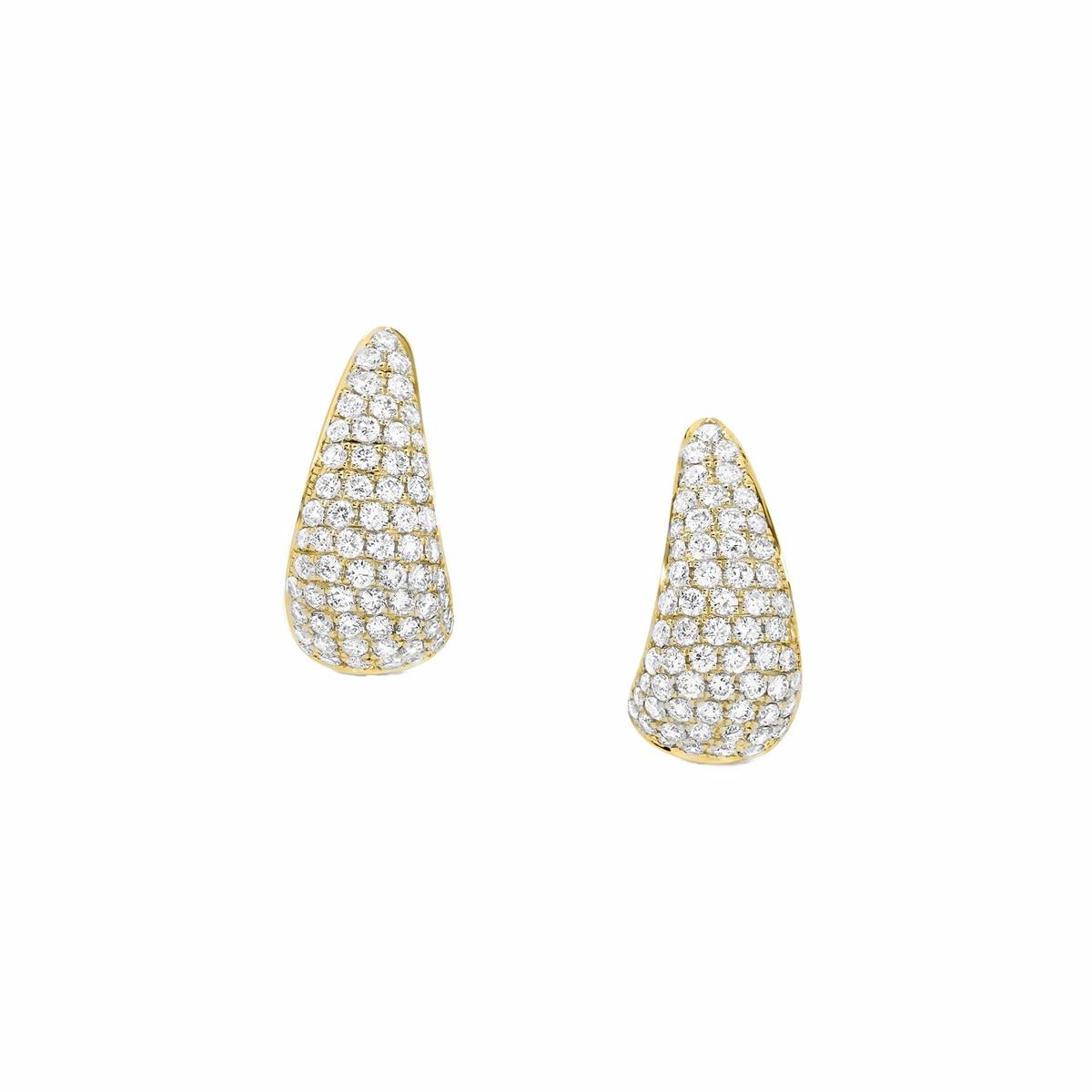 Anita Ko 18k Small Diamond Claw Earrings