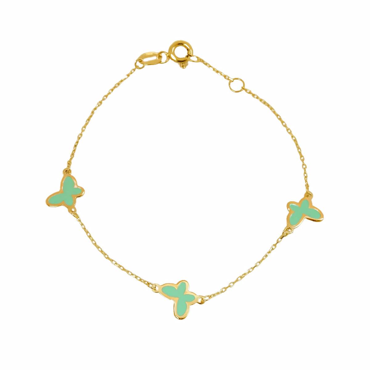 London Collection Turquoise Butterfly Station Bracelet