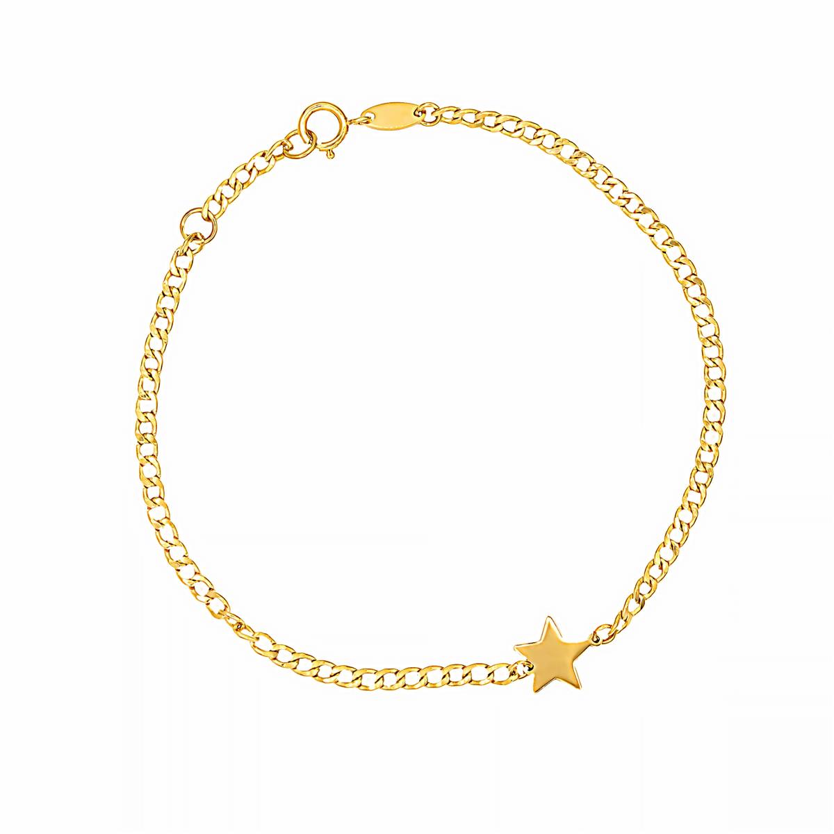 London Collection Star Curb Link Bracelet