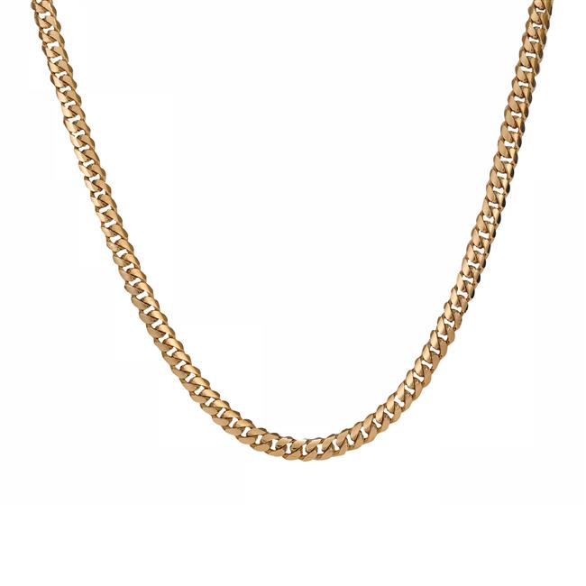 London Collection 18k Yellow Gold Curb Chain Necklace